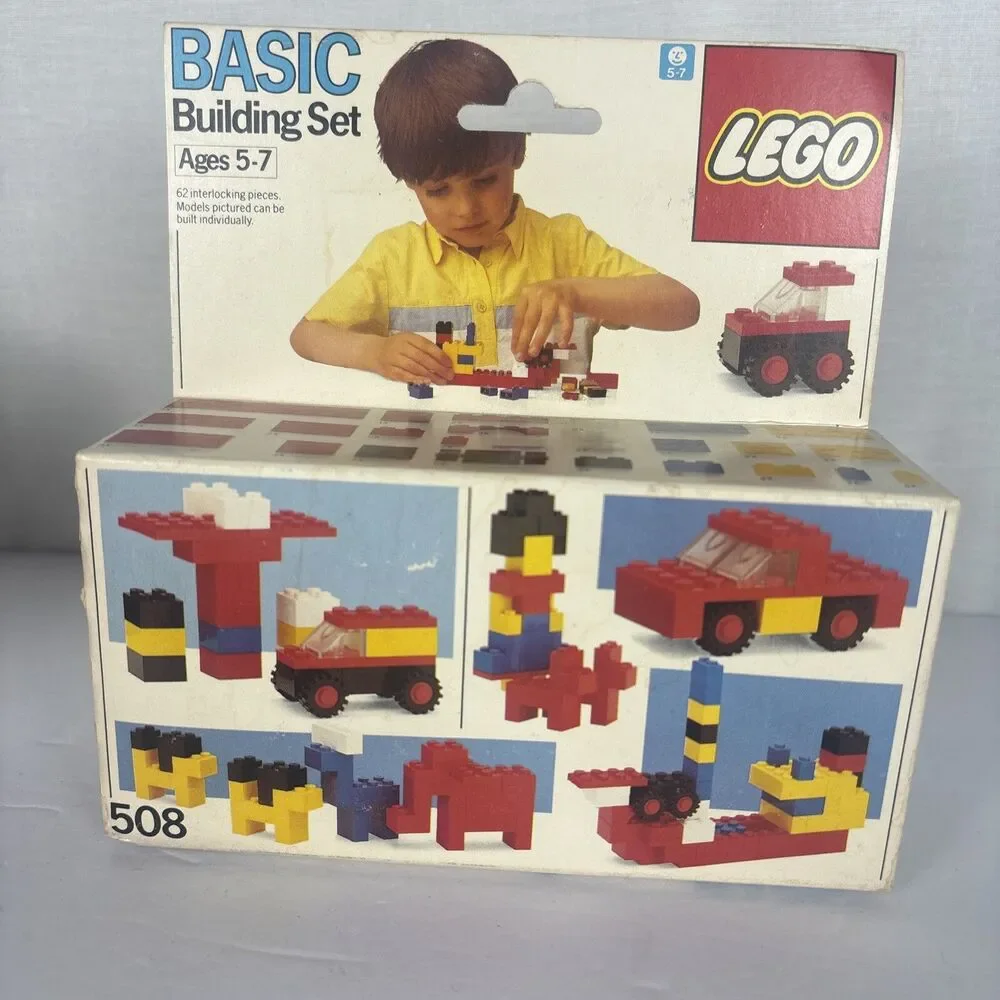 3x Lego Legos Basic Building Sets 508 311 Vintage 1984 1985 130 pc total NEW VTG